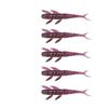 20pcs 7.3cm/1.3g Fishing Lure Laser Glitter Temptation Swimming Alien Worm Soft TPE Material Artificial Lures Sport Fishing