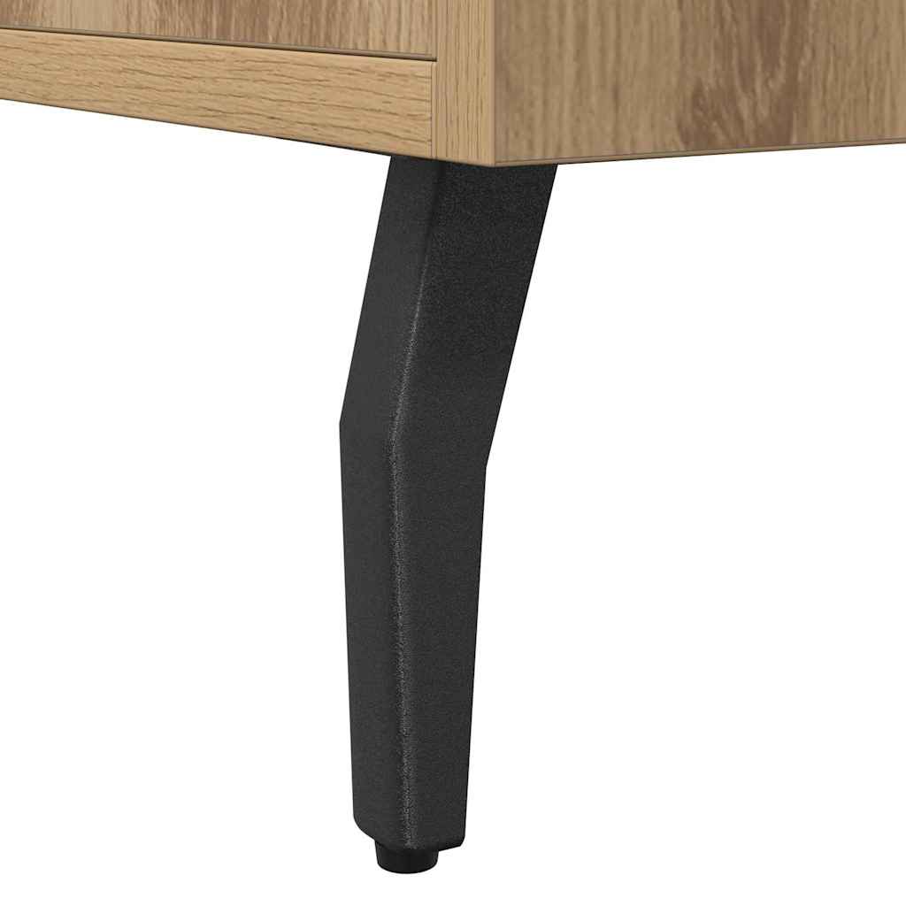 Vidaxl Komoda, Dąb Artisian, 100X36X60 Cm, Materiał Drewnopochodny