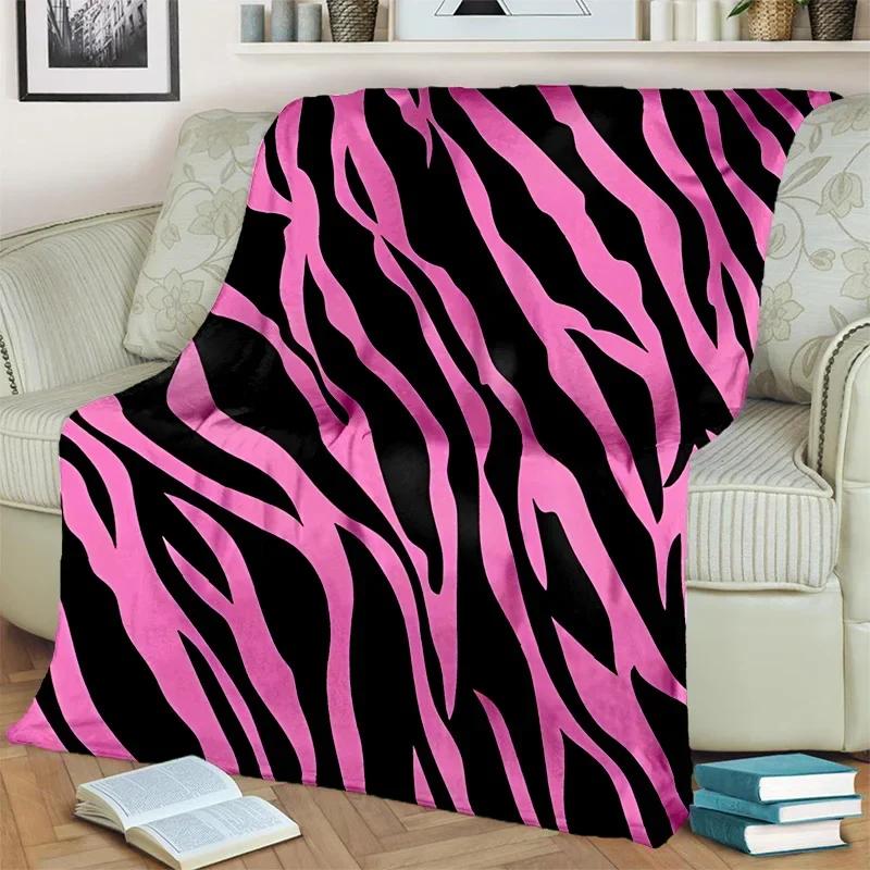 Одеяло HD с цветным 3D узором в полоску зебры, мягкое одеяло для дома, спальни, кровати, дивана, пикника, путешествия, офиса, одеяло, детское одеяло