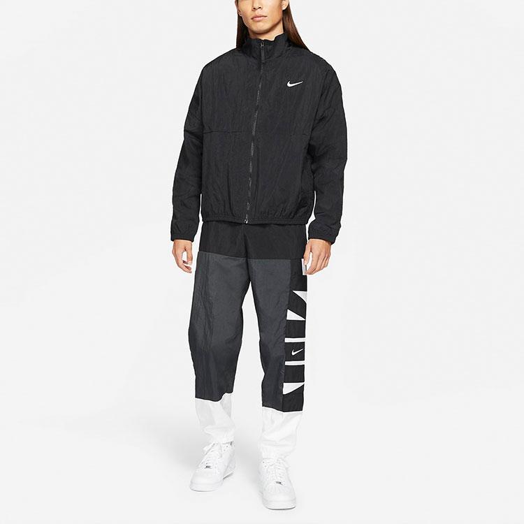 Nike Куртки Мужские Черный Стойка Умеренный Другое CW7349-010