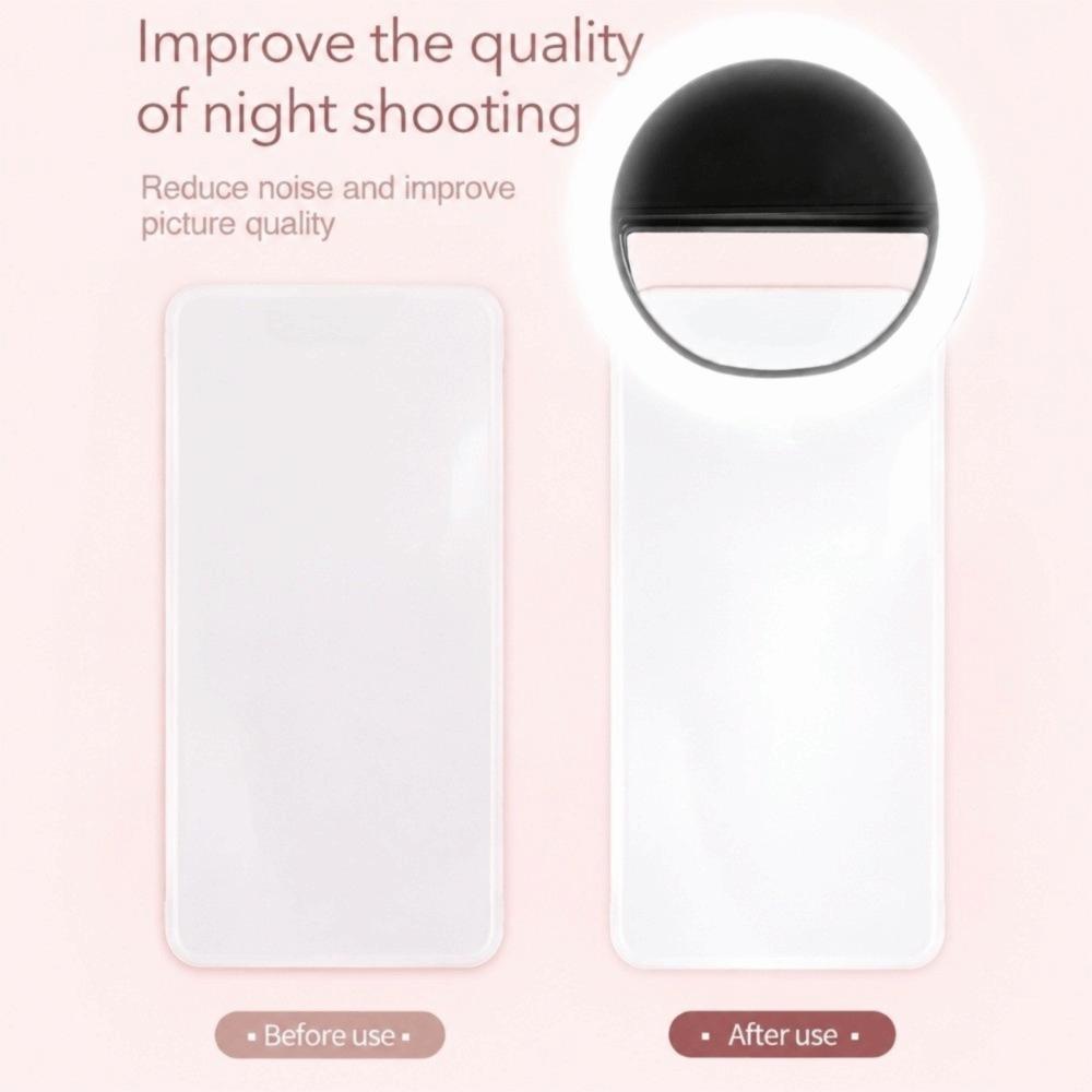 Adjustable Brightness Live Streaming Light Round Shape Selfie Ring Light Selfie Taking