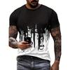 Men's Graphic Design Crew Neck Active T-shirt Casual Comfy  Splash Print Tees for Summer T-Shirts