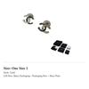 CHANEL Earrings Unisex Gold/Black ABG904 B23001 U6119