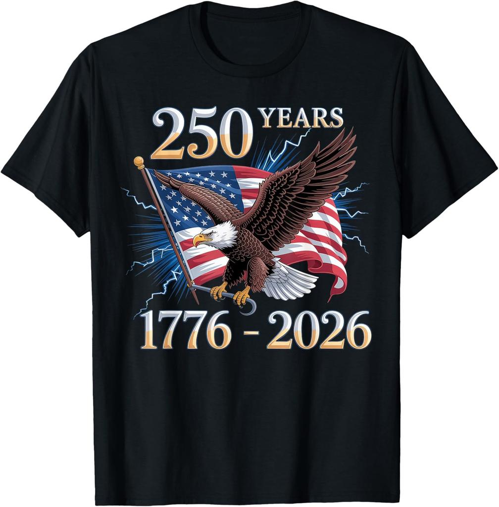 Орел и Флаг 250 Лет 1776-2026 250-й День Рождения Футболка