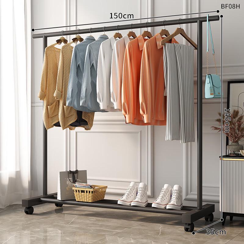 OIMG Folding Floor Clothes Rack