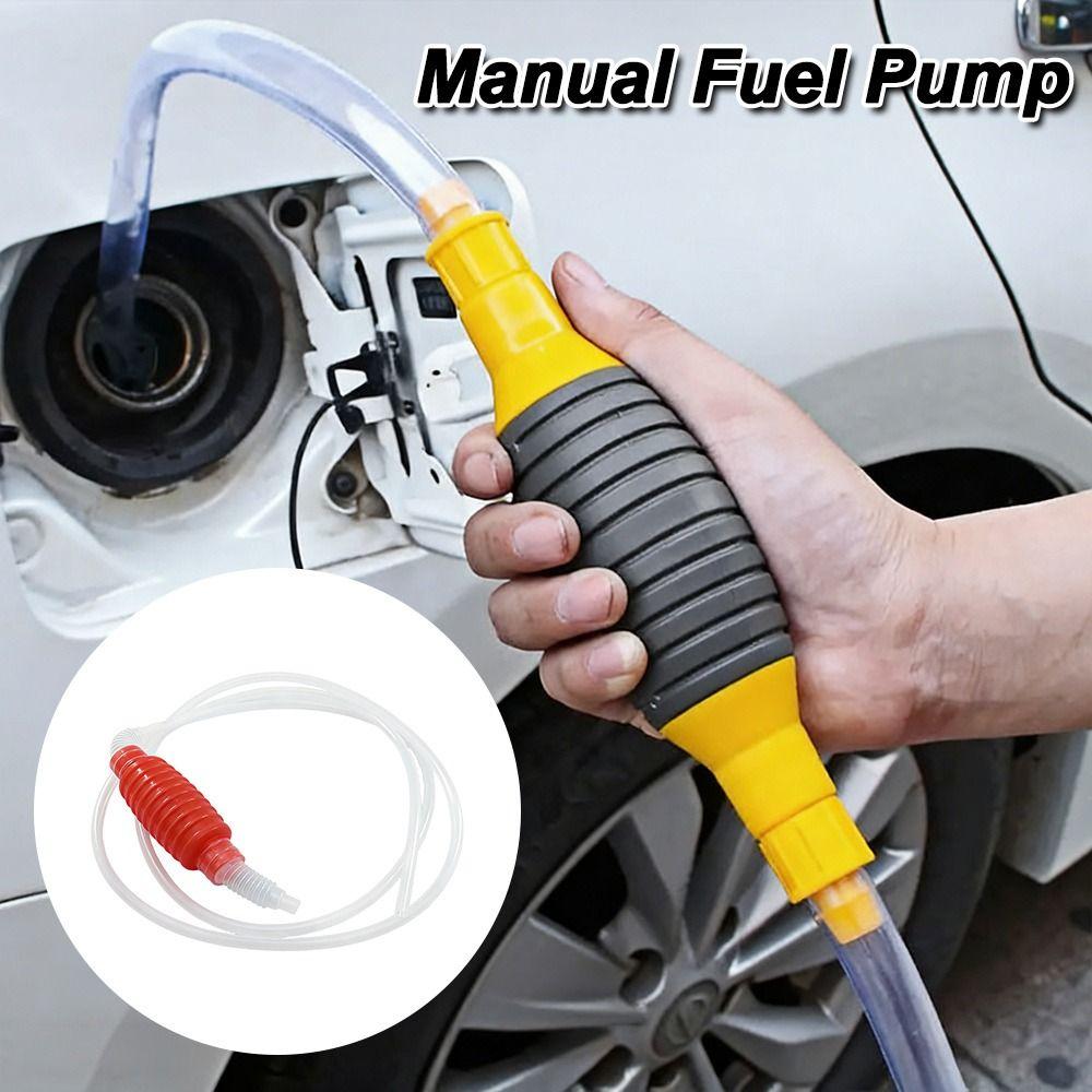 PVC Tube Fuel Tank Suction Pump 2 Meter Gas Siphon Hose Pump Manual Fuel Pump Car Fuel Transfer