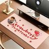 Cartoon S-Strawberry Cute S-Shortcake Mouse Pad Square Office Gaming Desk Mat Waterproof Non-Slip Rubber Decorative