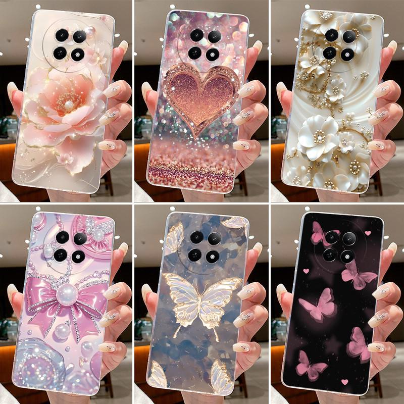 Phone Case For Realme 12 5G 12X 5G 13 5G C65 Protective Cases Realme Narzo N65 70X Capa Flower Butterfly Soft Silicone TPU Cover