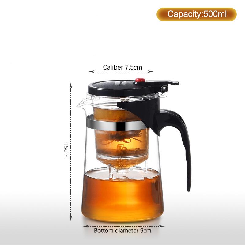 Thick Durable Heat Resistant Glass Teapot Tea Infuser Filter Teawear Scented Tea Container Tea Strainer Teapot Homeware
