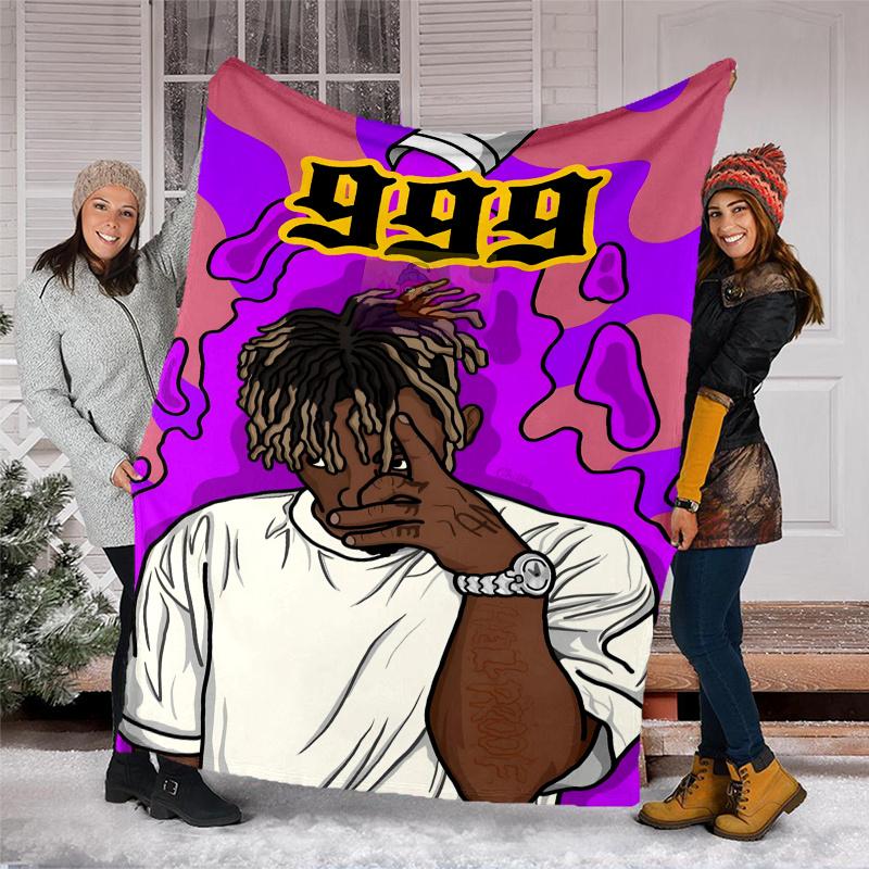 Juice WRLD Theme Printed Blanket,Perfect for Couch, Bed, Travel & Outdoor Use | Machine Washable, Cozy & Durable.