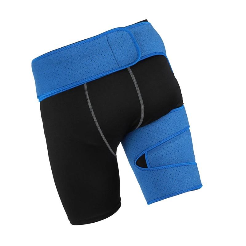 Groin Hip Brace Thigh Support Compression Wrap Belt Hip Joint Bandage Protector for Leg Muscle Strain Groin Strain Hip Injury