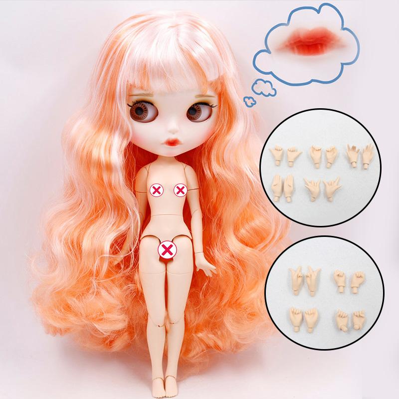 Кукла ICY DBS Blyth Нет. 4 изогнутые губы, матовое лицо на заказ с бровями, тело 1/6 bjd, аниме