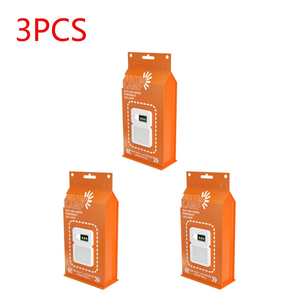 LED Salt Water Emergency Lamp Waterproof Portable Camping Emergency Lamp Travel Supplies for Night Fishing Equipment