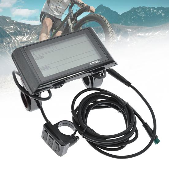 ABS Bike Speed Panel Wear Resistant Compact LCD Display E-Bike Control Panel for Scooter