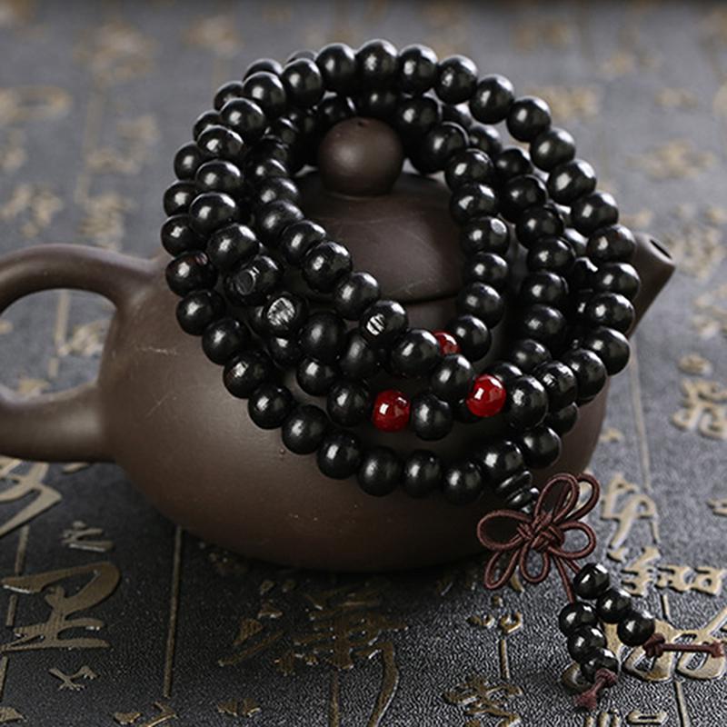 6/8 мм натуральный сандаловое дерево буддийский Будда медитация бусины браслет для женщин и мужчин