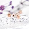 [Onm] Onm 14K Gold Needle Cubic Flower Stick Rose Gold Piercing (S9594125)