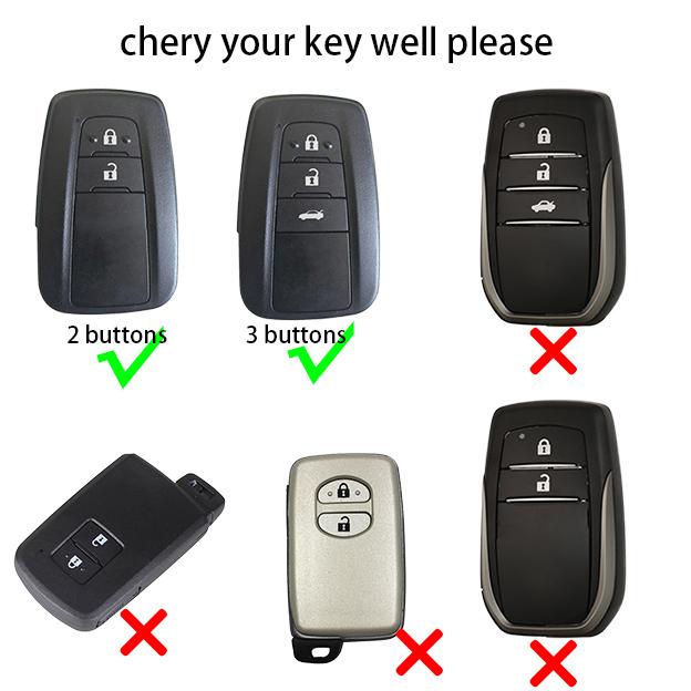 2 3-кнопочный силиконовый чехол для ключа-пульта для Toyota CHR Corolla Yaris Rav4 Camry Furniture Prado 150 Highlander Prius Keychcain