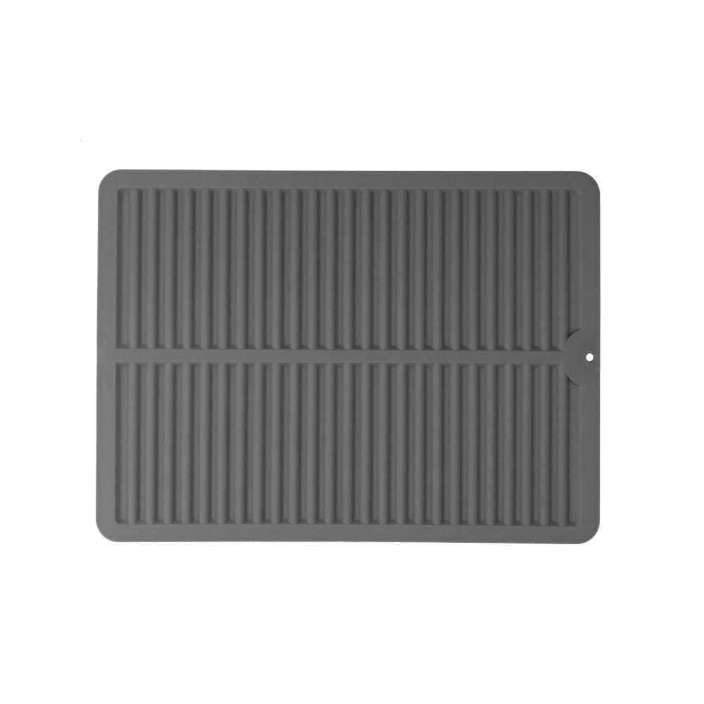 Matte Non-slip Heat Resistant Trivet Food Grade Silicone Water Draining Pad Anti-scald Mat Kitchen