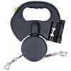 Automatic Retractable Pet Leash 1 Tow 2 Retractable Double Dog Leash with Flashlight and Bag