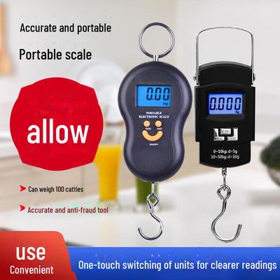 Портативные ручные электронные весы для багажа на 50 кг для высокоточного взвешивания