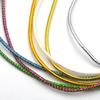 MNFT 2Packs(Total 4m) Mraided Holographic Mylar Cord 3.5mm 3mm Tubes For Fish Fly Tying Materials There Are White Lines Filling