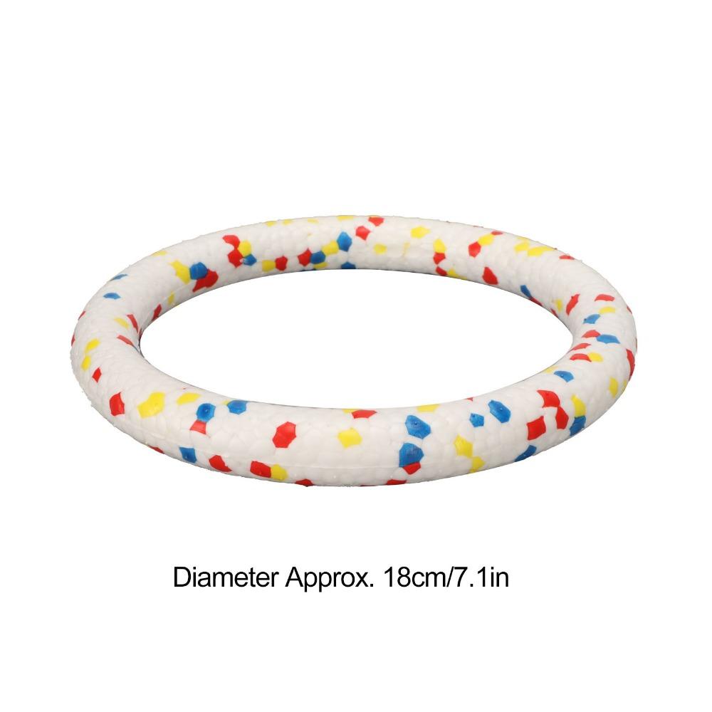 Solid Elastic Pet Chew Toy Colorful Pull Ring Dog Molar Ring  Pet Mood Calming