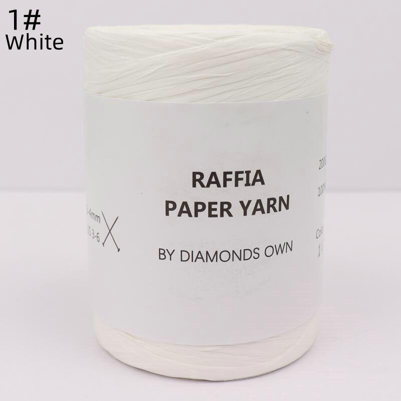 240M Natural Fiber Paper Summer DIY Hand Knitting Crochet Hat Bag Knitting Yarn Home Decoration