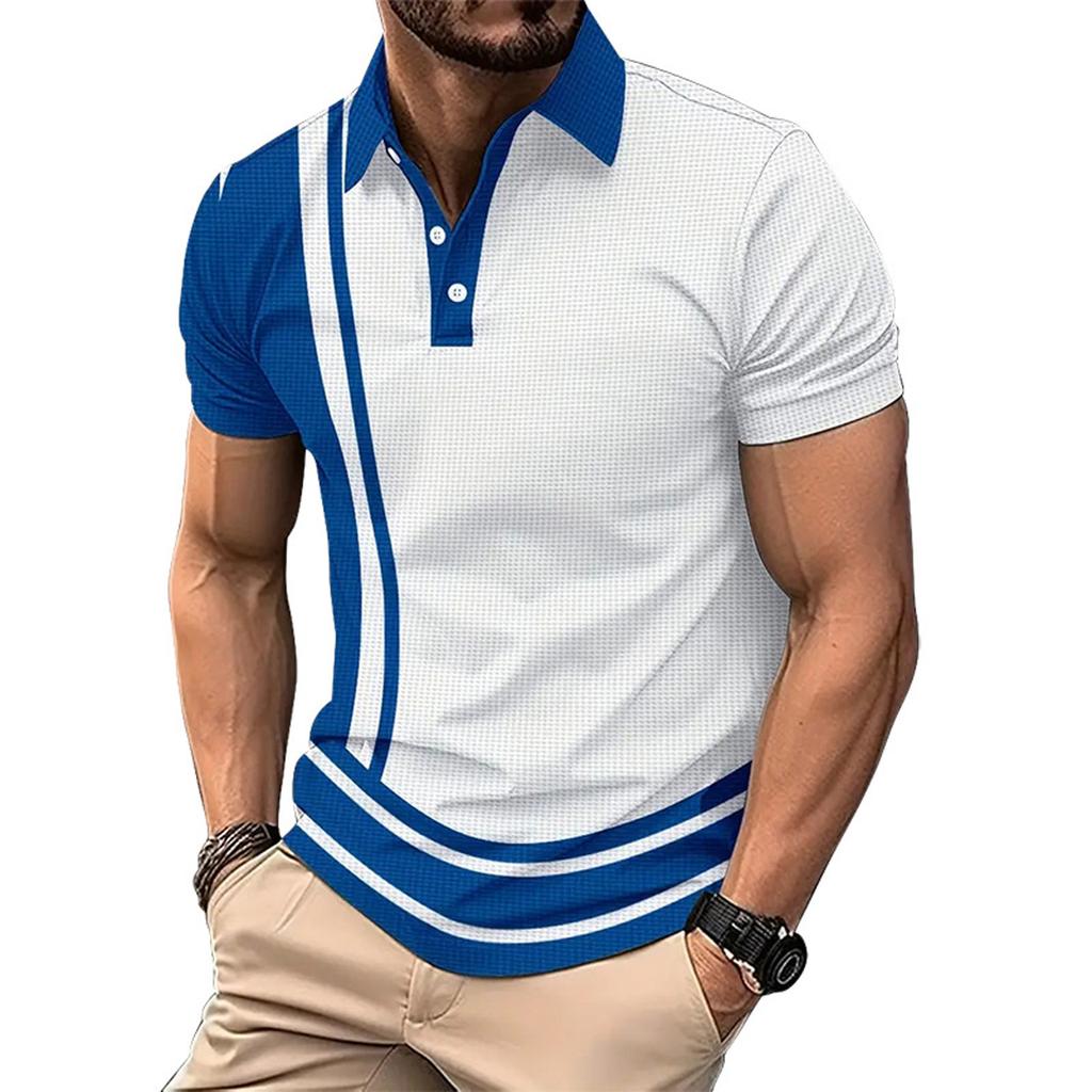 Мужская летняя дышащая рубашка с короткими рукавами и культурой отдыха