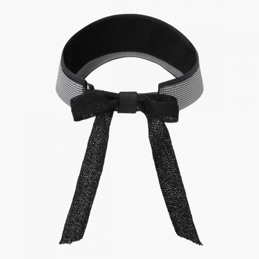 MunSingwear Women S SeerSucker Wide Brim viSor Black Mr222lcp55