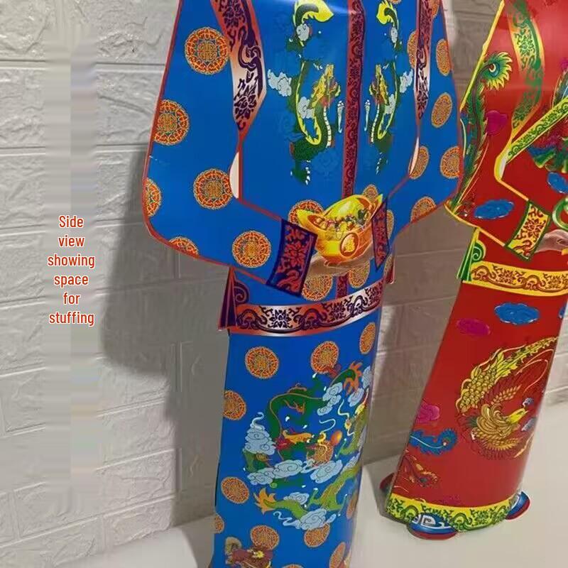 3D Paper-mache Male and Female Figures for Joss Paper Burning (Qingming)