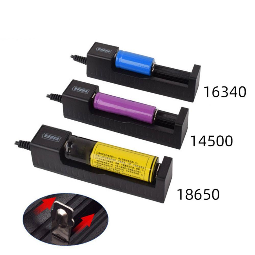 1 шт. USB-зарядное устройство для аккумуляторов 18650 для аккумуляторов 10440 14500 16340 18350 18500 26650