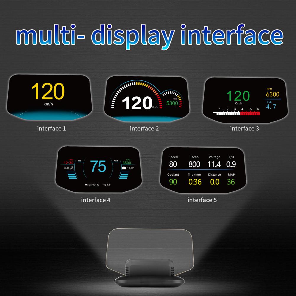 C1 OBD2+GPS LED OBD Car HUD Head-up Display Speedometer Projector System Diagnostic Tool HUD Head-up Display Diagnostic Tool Kit