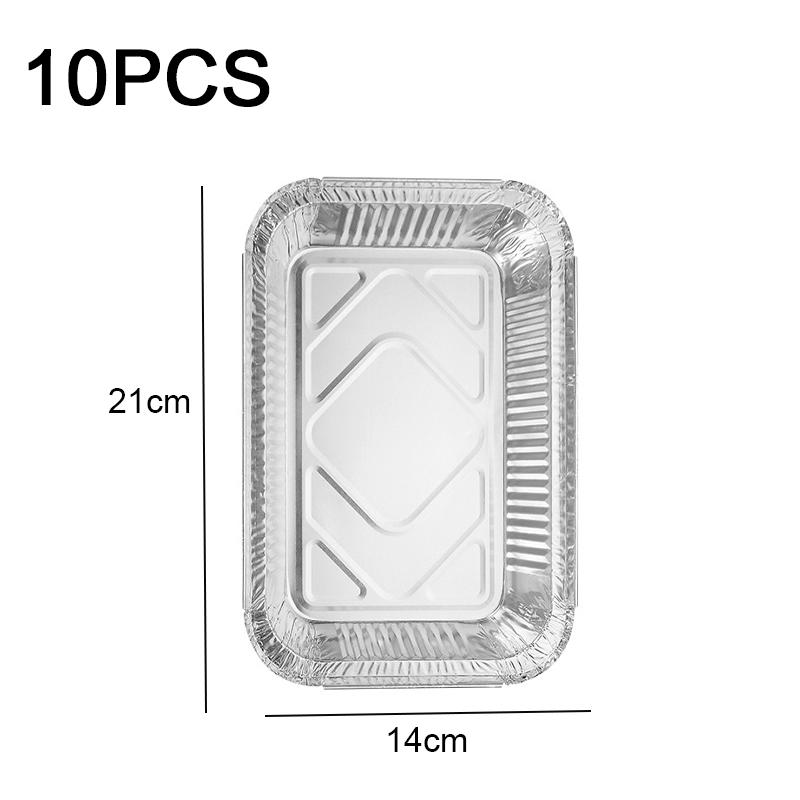 10/20/30/50 шт. Алюминиевые противни для фритюрницы, бумажные противни с антипригарным покрытием, вкладыши для аэрофритюрницы, прямоугольная миска для духовки, кухонный инструмент
