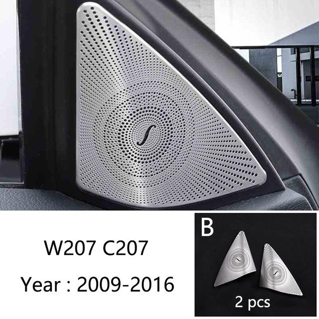 Автомобильный Стайлинг, дверной аудиодинамик, дверной громкоговоритель, декоративная крышка, накладка, наклейка для Mercedes Benz E Class Coupe W207 C207
