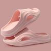 Lucyever 2025 Pink Soft Sole House Slippers for Women Comfortable Platform Couple Slides Woman Indoor Non Slip Bathroom Shoes