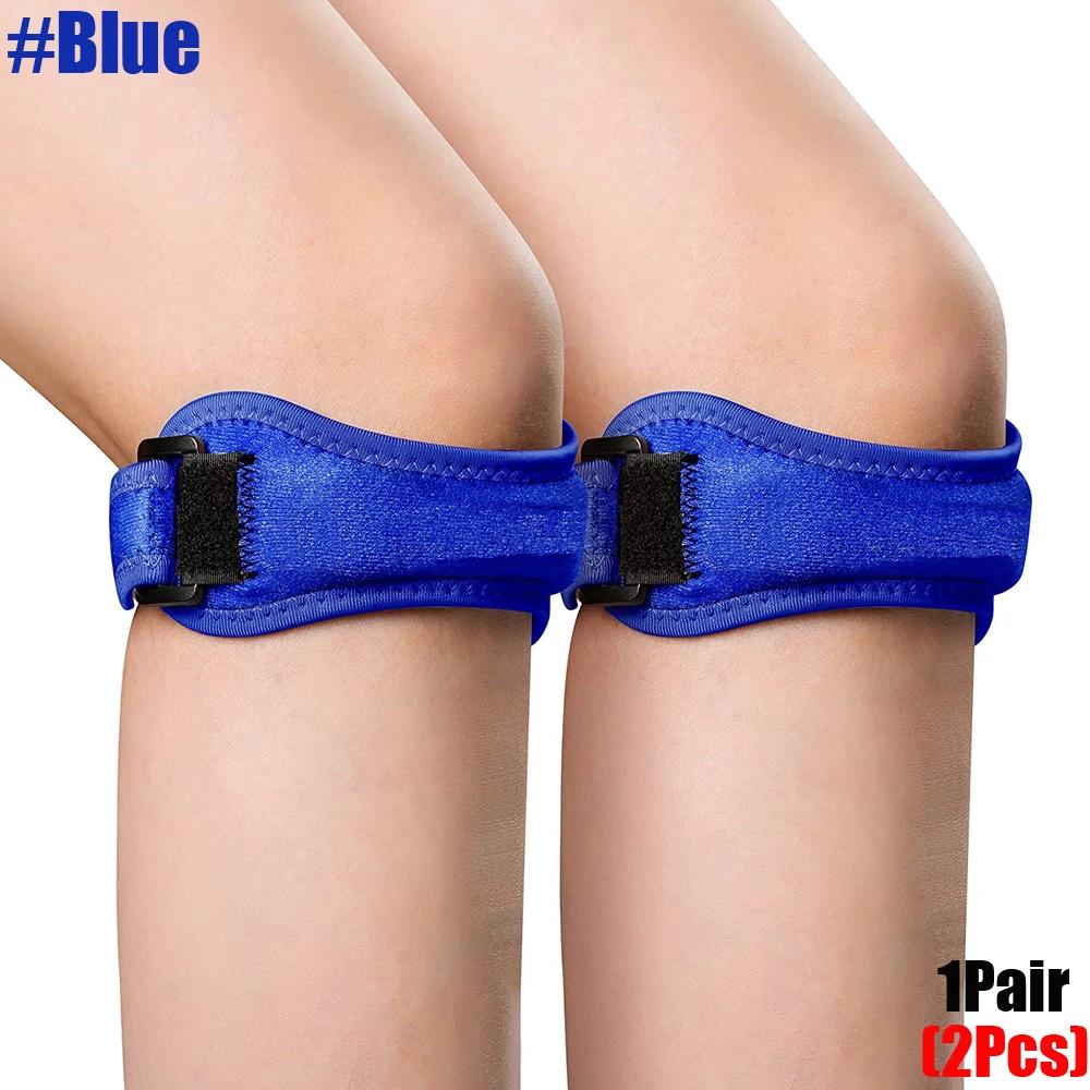 1 Pair Patella Tendon Knee Strap, Knee Pain Relief Support Brace Hiking, Soccer, Basketball, Running,Jumpers Knee,Tennis & Squat