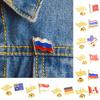 1Pcs Russian National Flags Collar Pin Brooches Badge Button Tricolore Hat Bag Clothes Jewelry Gift