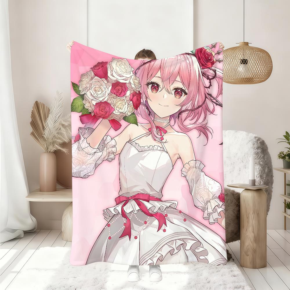 Virtual idol Rosemi Lovelock Blanket Soft Throw Blanket for Home Bedroom Bed Sofa Picnic Travel Office Rest Cover Blanket Gift