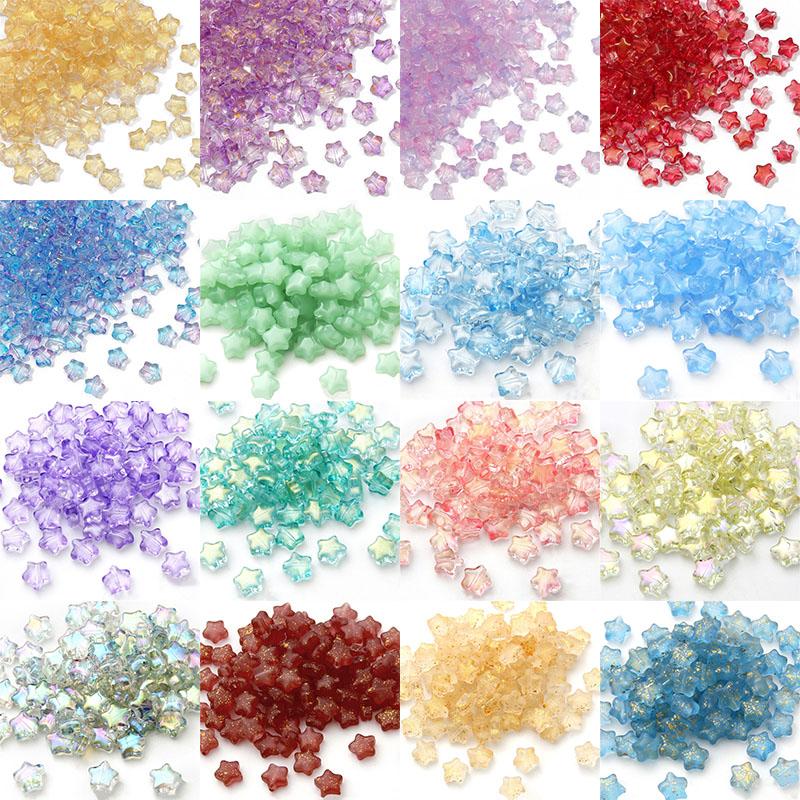 Творческий 8 мм Стекло 10 шт./лот Популярный чешский россыпью DIY Star Горячая Распродажа Высокое качество AB Цвет Разделитель Бусины Украшения Ручной Работы Аксессуары Шпильки Бусины