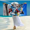 Ultra-Soft Beach Towel with The Smurfs Theme,Ideal for Pool - Camping, Diving - Perfect Travel Essential, Vibrant Beach Towel.