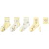 Balabala Girls' Mesh Jacquard Socks 5-Pair Pack
