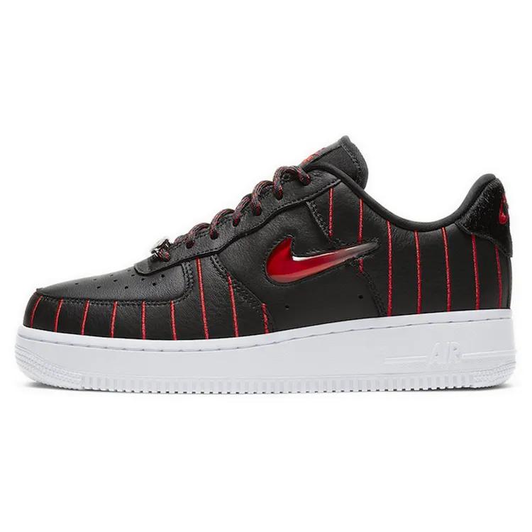Nike Womens Air Force 1 Jewel Low 'Chicago' (women's sizes) Black / University Red / Black / White Skate Shoes CU6359 001