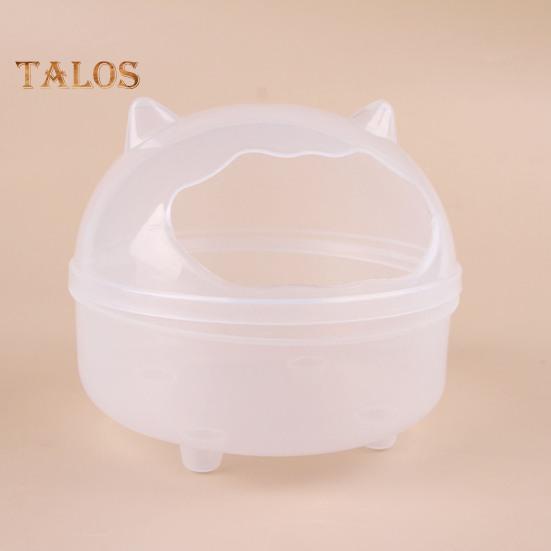 Ванная комната для хомяка Прозрачная ванна для хомяка Песчаная ванна для хомяка Контейнер для маленьких животных Песочница для пылезащитной ванны Кровать для хомяка Аксессуары для клетки