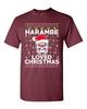 Harambe Loved Christmas Gorilla Ugly Xmas Animal Funny Adult DT T-Shirt Tee Unisex T-Shirt