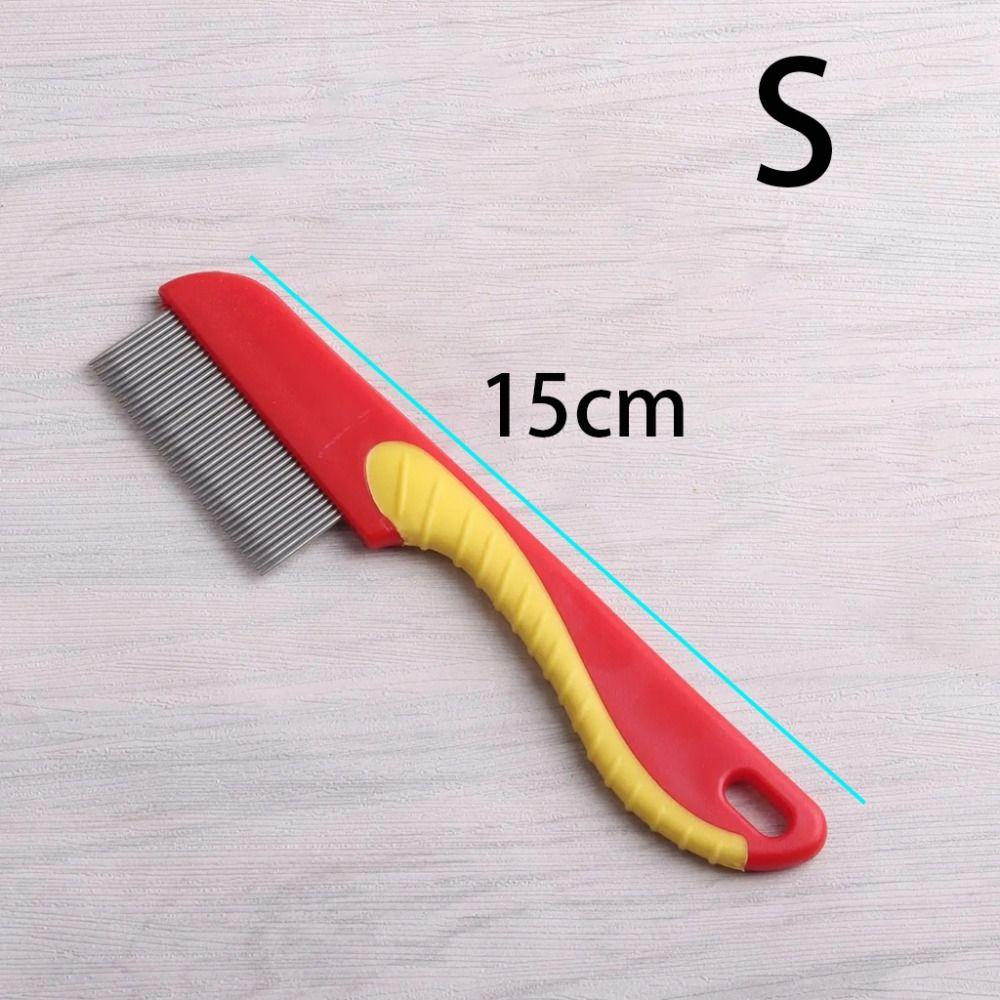 Stainless Steel Dog Flea Comb Fine Toothed Lice Comb Wool Cleaning Supplies Pet Hair Comb Cat