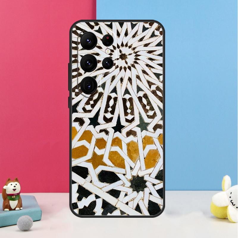 Марокканский плиточный чехол для Samsung Galaxy S23 Ultra S20 S21 S22 S24 S25 Plus S9 S10 S24 FE Задняя крышка