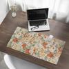 Anti-Slip Desk Mat with Vintage Floral Graphic Pattern 90x45 cm