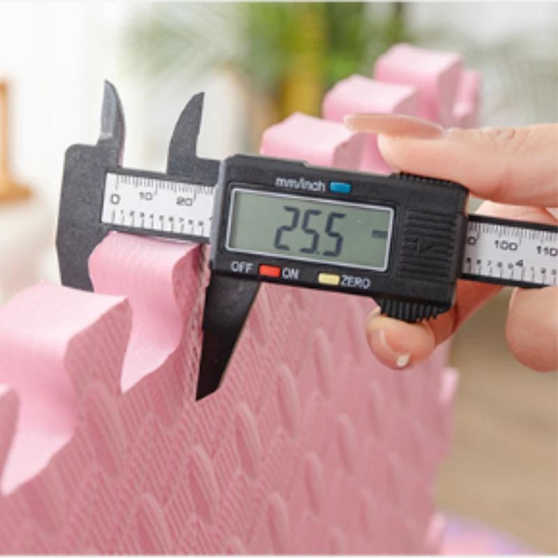 6 штук 2,5 см толстый пэчворк мат мягкий вспененный коврик для ползания младенцев противоскользящий противоударный напольный детский развивающий игровой пазл