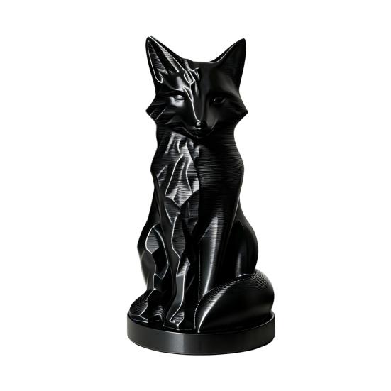 Геометрическая Граненная Фигурка Лисы, 3D Печатная Статуэтка Сидящей Лисы, Скульптура Лисы в Стиле Современного Искусства, Коллекционный Настольный Орнамент для Декора Стола Полки Дома