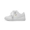 Puma Кроссовки для малышей Basket Heart из лакированной кожи, низкие, белые, для младенцев и малышей 363352-02